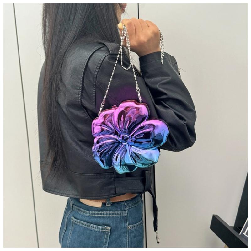 Women Bags With Wallet - Flower Shape Plastic Handbag Purse Women's
