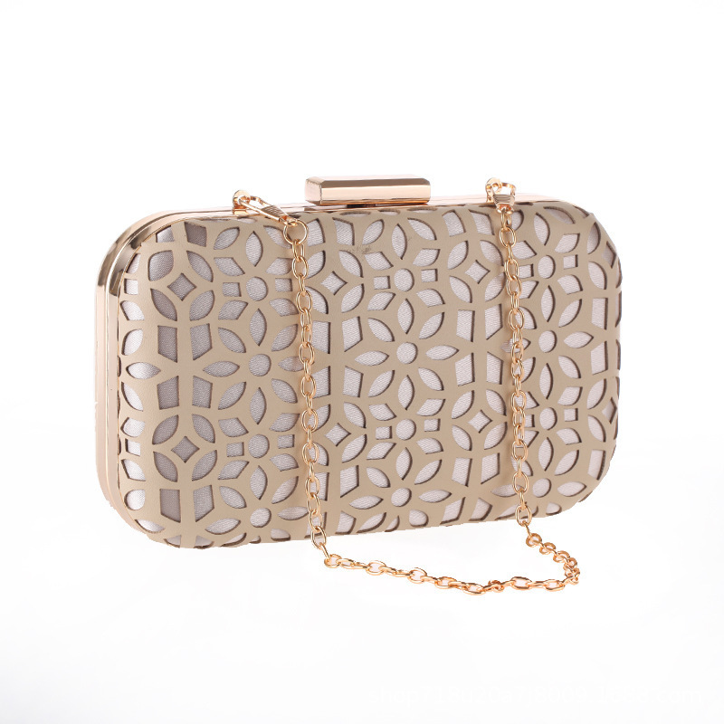 Women Bags With Wallet - Hollow PU Diamond Dinner Bag Women's