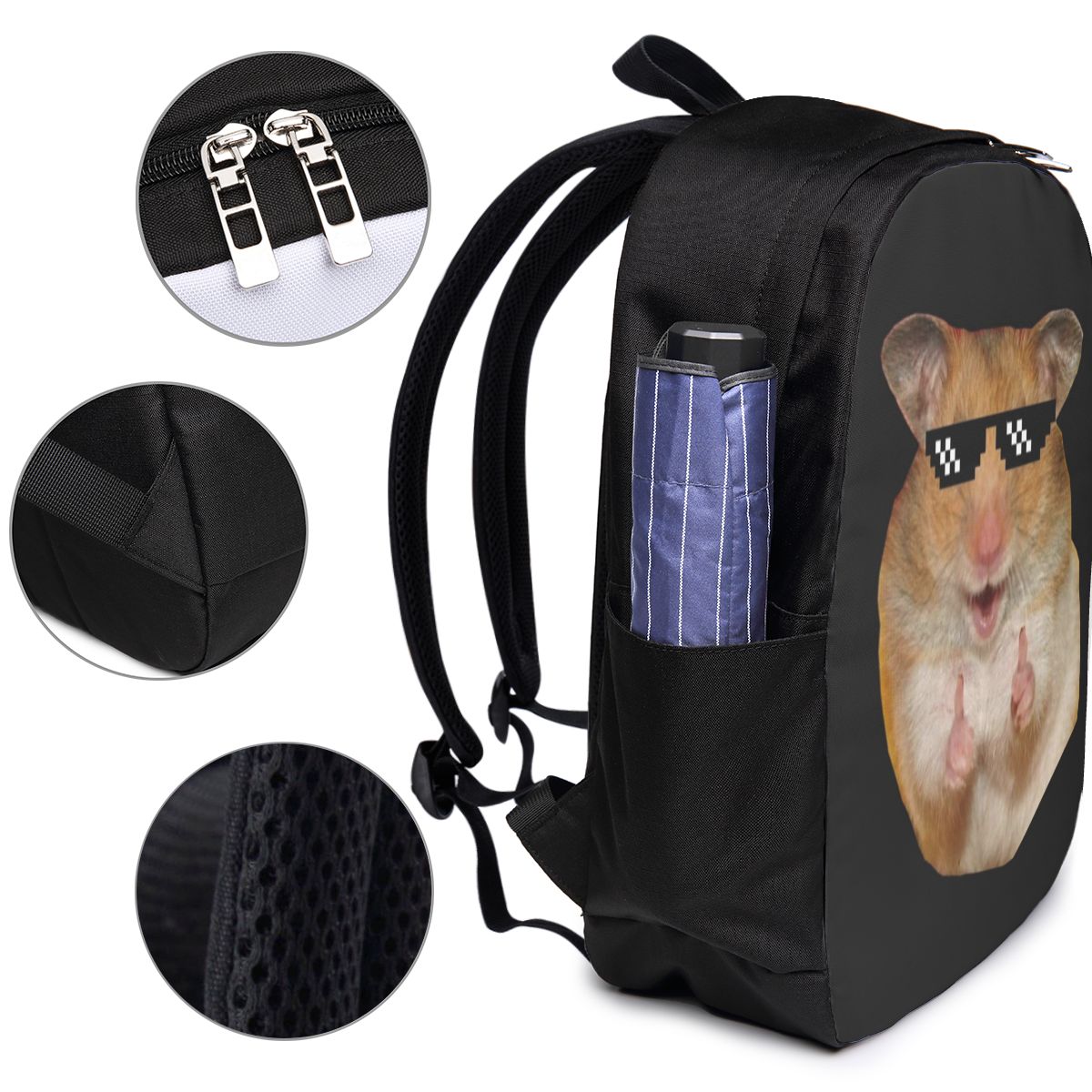 Funny Hamster Backpack Travel  - Women'S Bag recension och pris