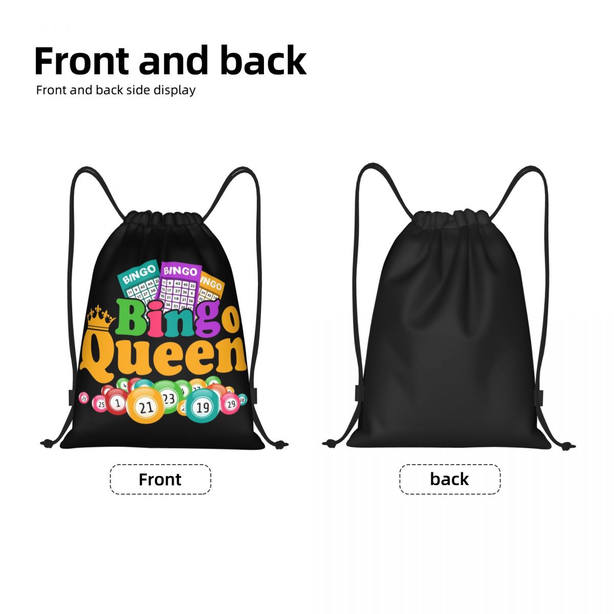 Custom Bingo Queen Game Lover  - Women'S Yoga Bags recension och pris