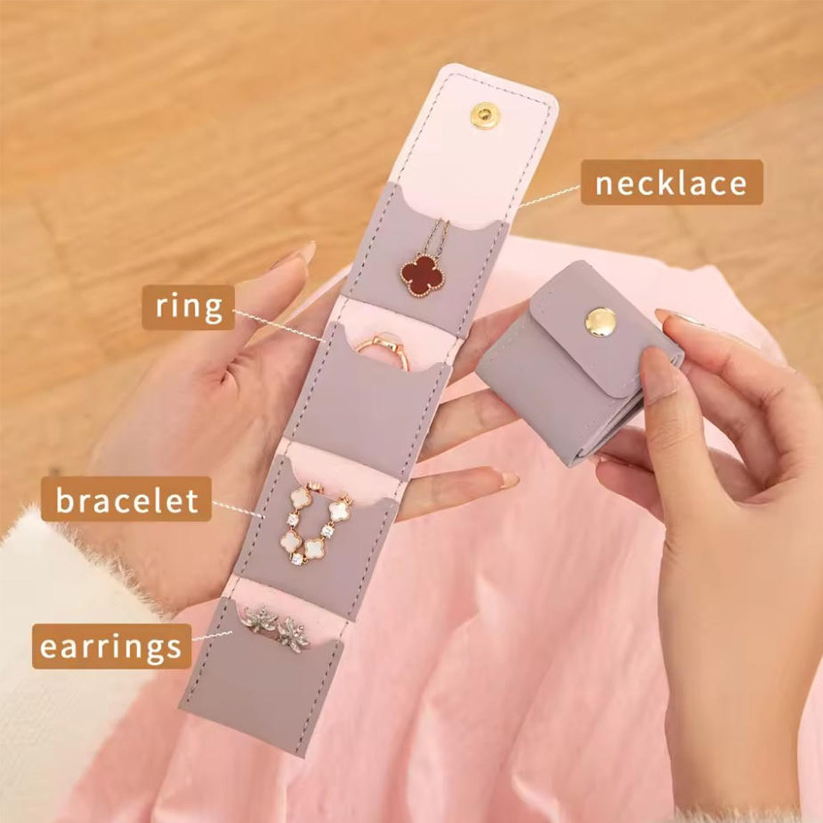 Portable Multi-pocket Jewelry  - Women Bags Daily Use recension och pris
