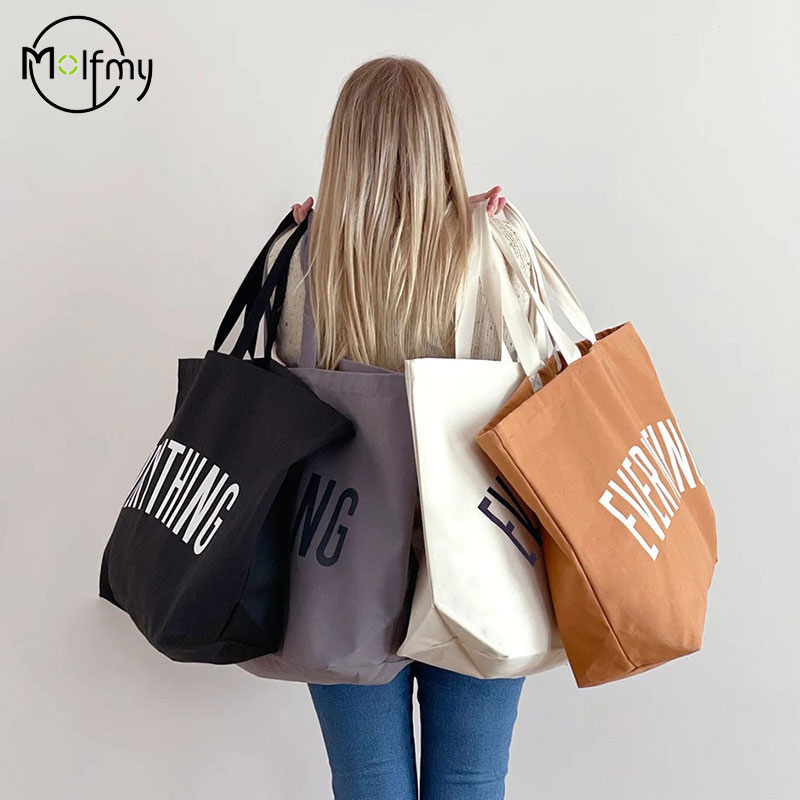 Large Capacity Canvas Tote Bag - Women Bags Low Price recension och pris