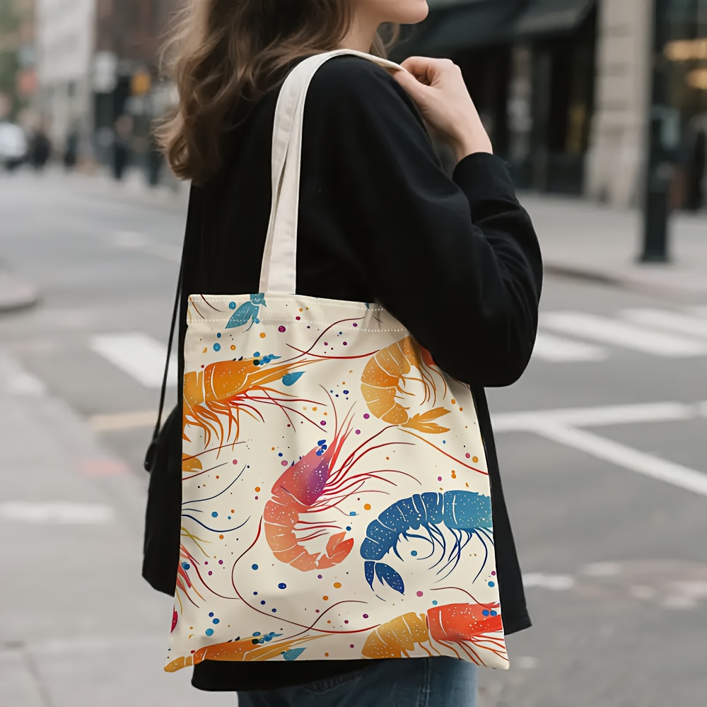 Colorful Shrimp Pattern Tote B - Women'S Bags Very recension och pris