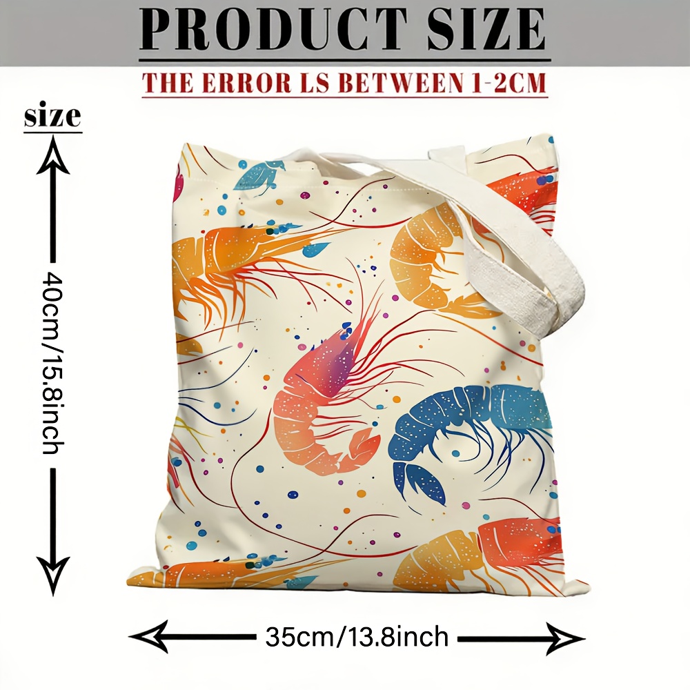 Colorful Shrimp Pattern Tote B - Women'S Bags Very recension och pris