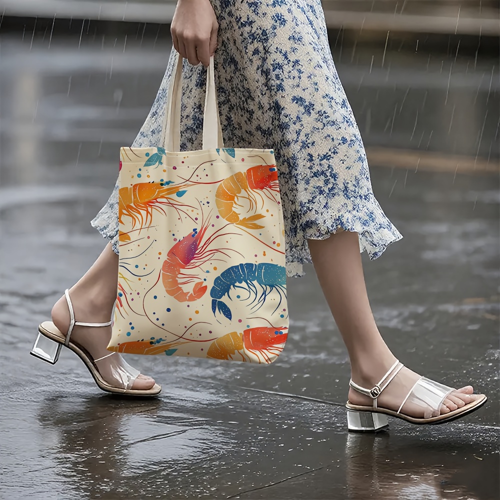 Colorful Shrimp Pattern Tote B - Women'S Bags Very recension och pris