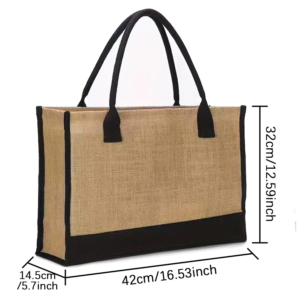 Jute Shopping Bag Ladies Beach - Women Bags Jute recension och pris