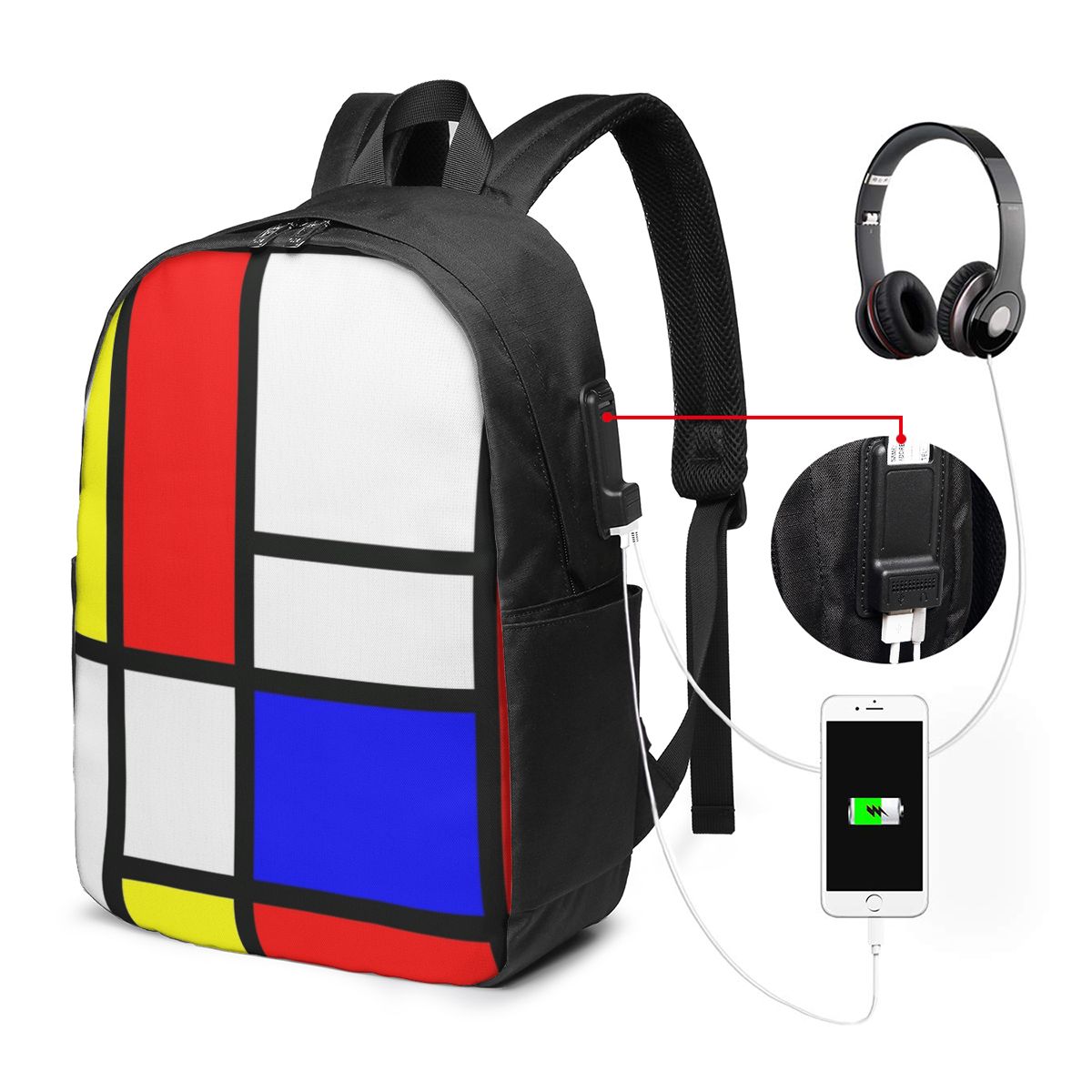 Piet Mondrian Composition  Bac - Women'S Bag recension och pris