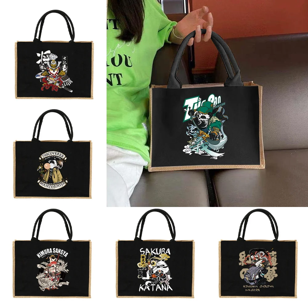 Linen Tote Shopping Bag Samura - Women Bags Jute recension och pris