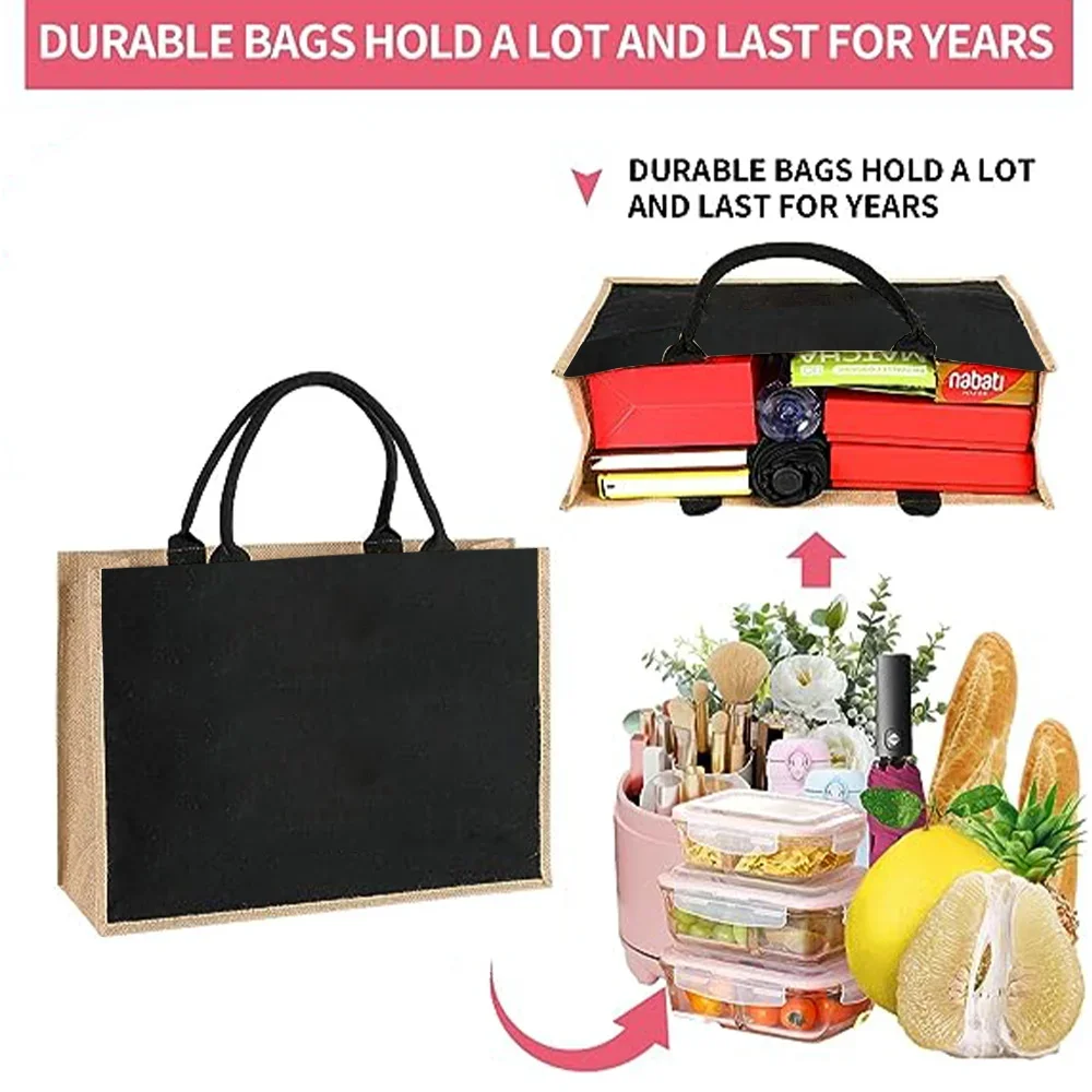 Linen Tote Shopping Bag Samura - Women Bags Jute recension och pris