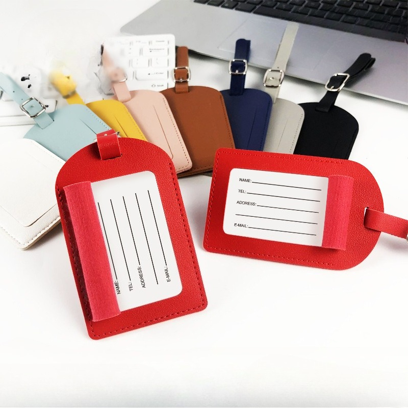 1PC PU Leather Luggage Tag Sui - Women Bags Name recension och pris