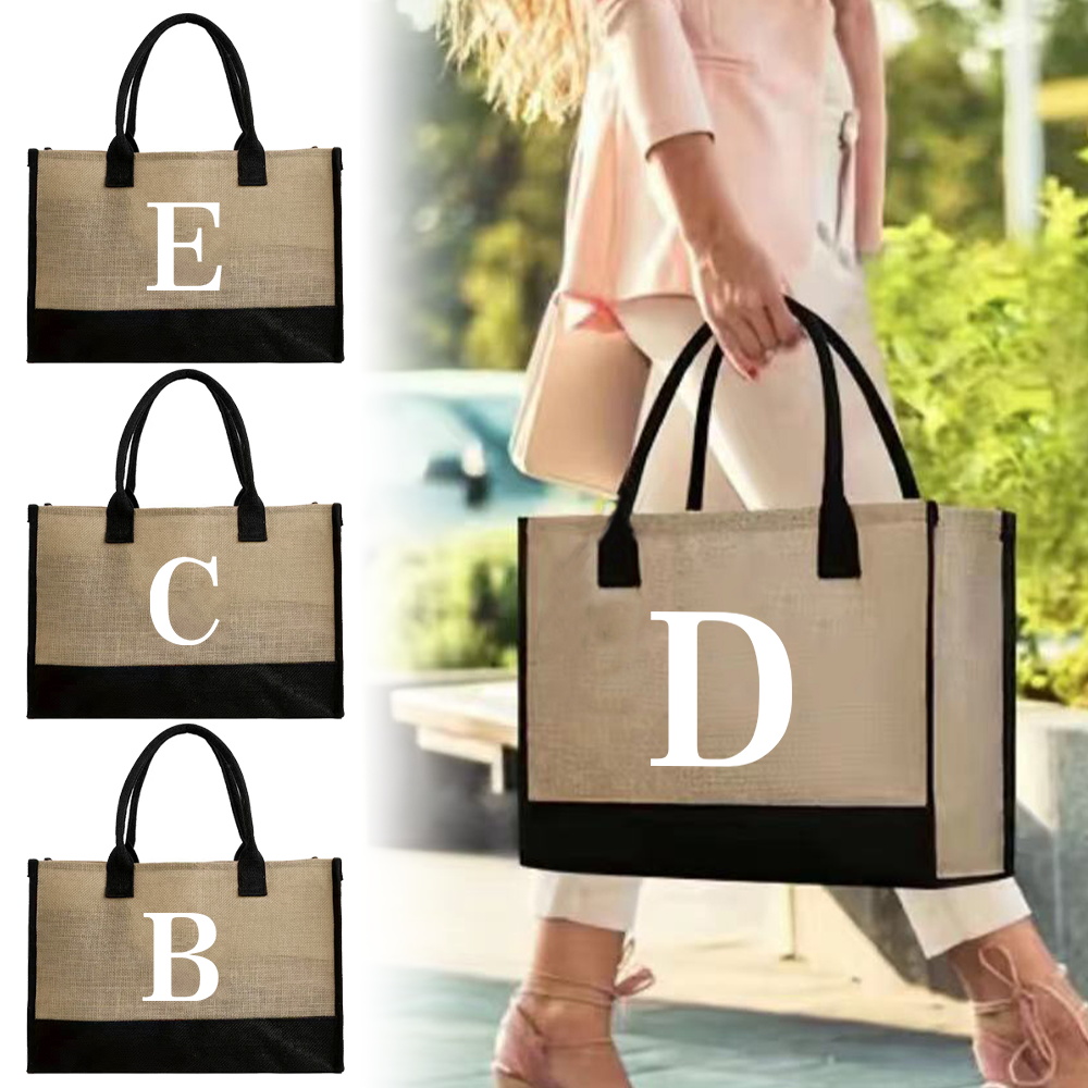 Tote Bag Fashion Jute Bag Port - Women Bags Jute recension och pris