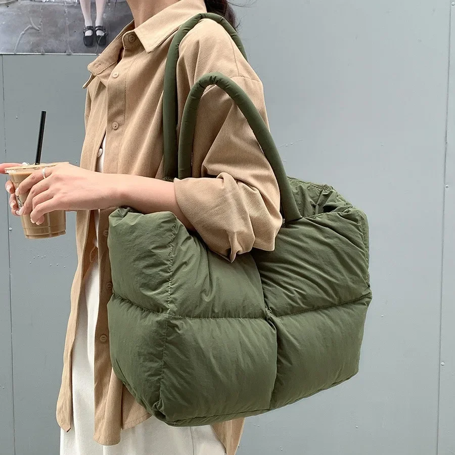 Cotton Padded Tote Large Quilt - Women Bags Low Price recension och pris