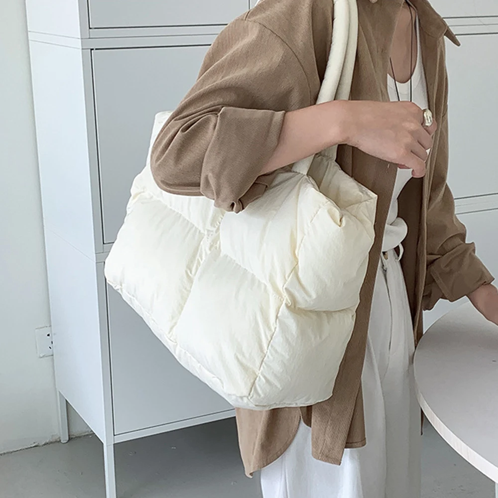 Cotton Padded Tote Large Quilt - Women Bags Low Price recension och pris