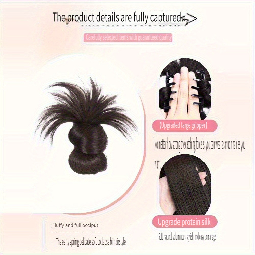 Low Synthetic Bun Ponytail Hai - Women Bags Daily Use recension och pris