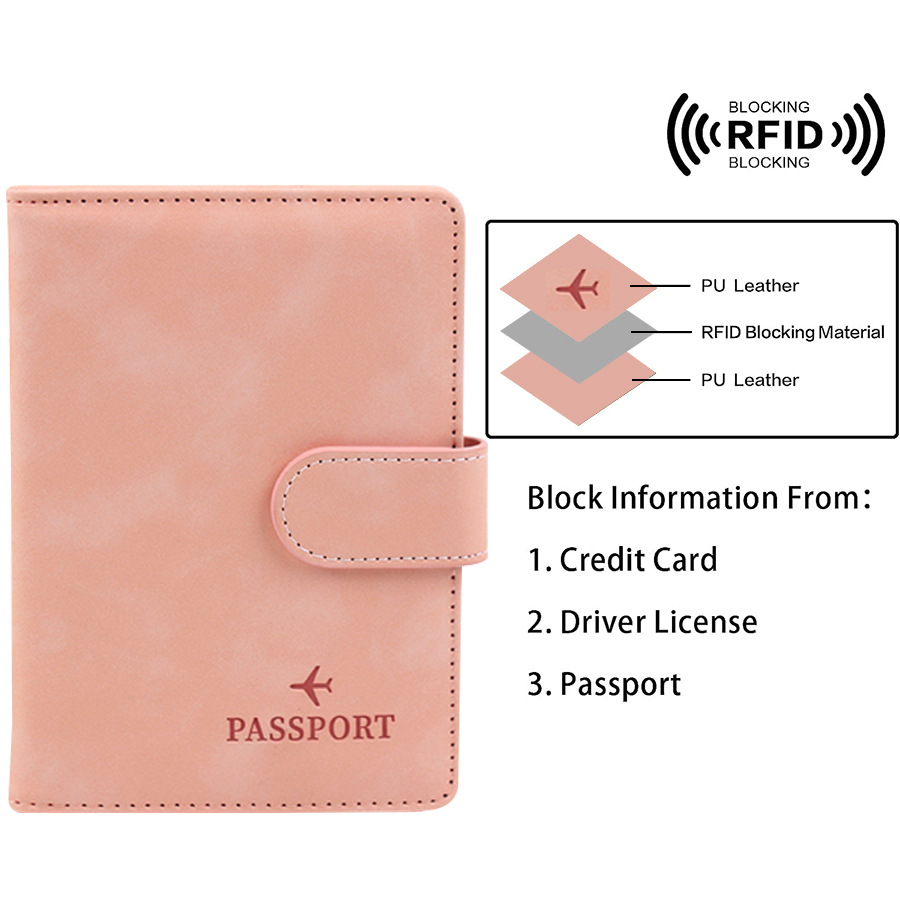 Magnetic Button Passport Cover - Women Bags Name recension och pris