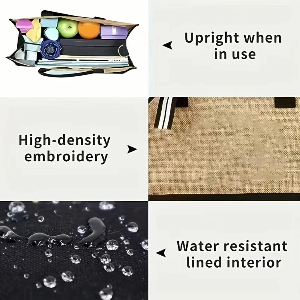 2026 Jute Bags Reusable and Wa - Women Bags Jute recension och pris