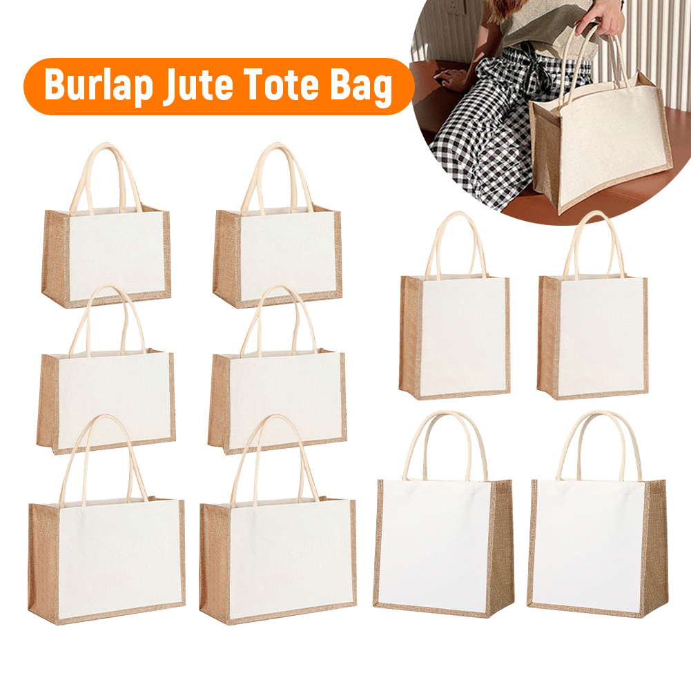 Women Grocery Tote Handbag Lar - Women Bags Jute recension och pris