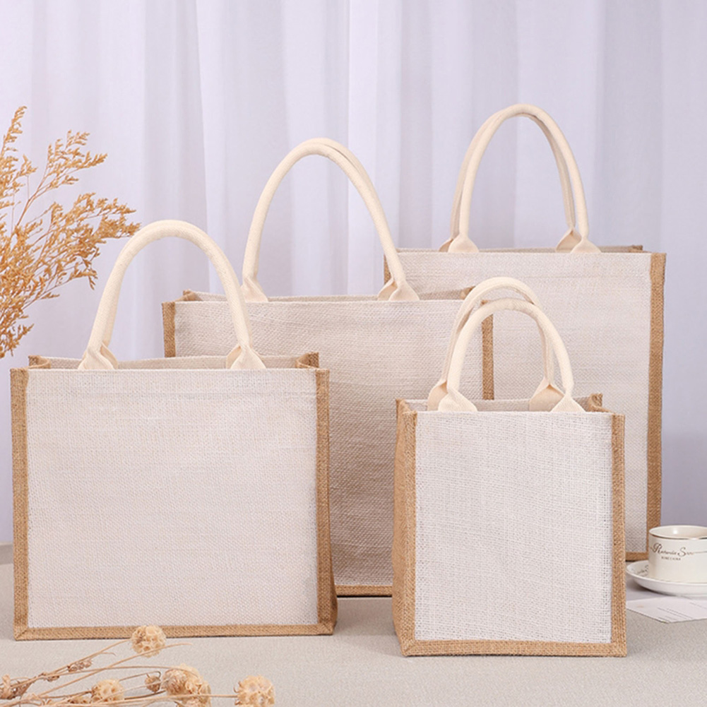 Women Grocery Tote Handbag Lar - Women Bags Jute recension och pris