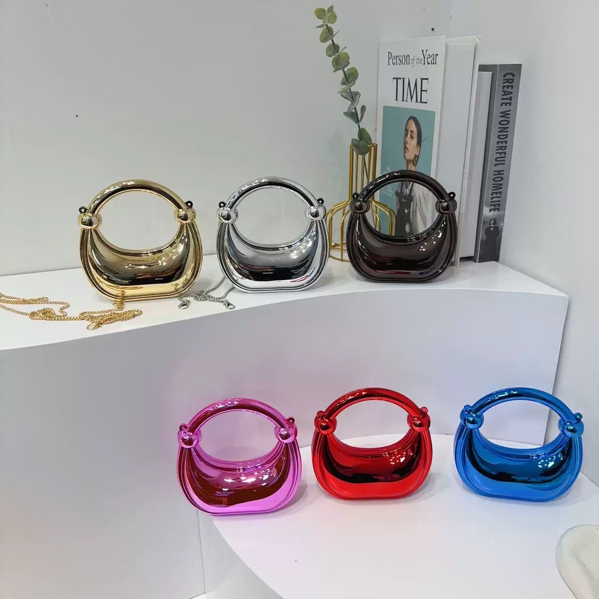 Mini Golden Evening Bag Purses - Women Bags Daily Use recension och pris