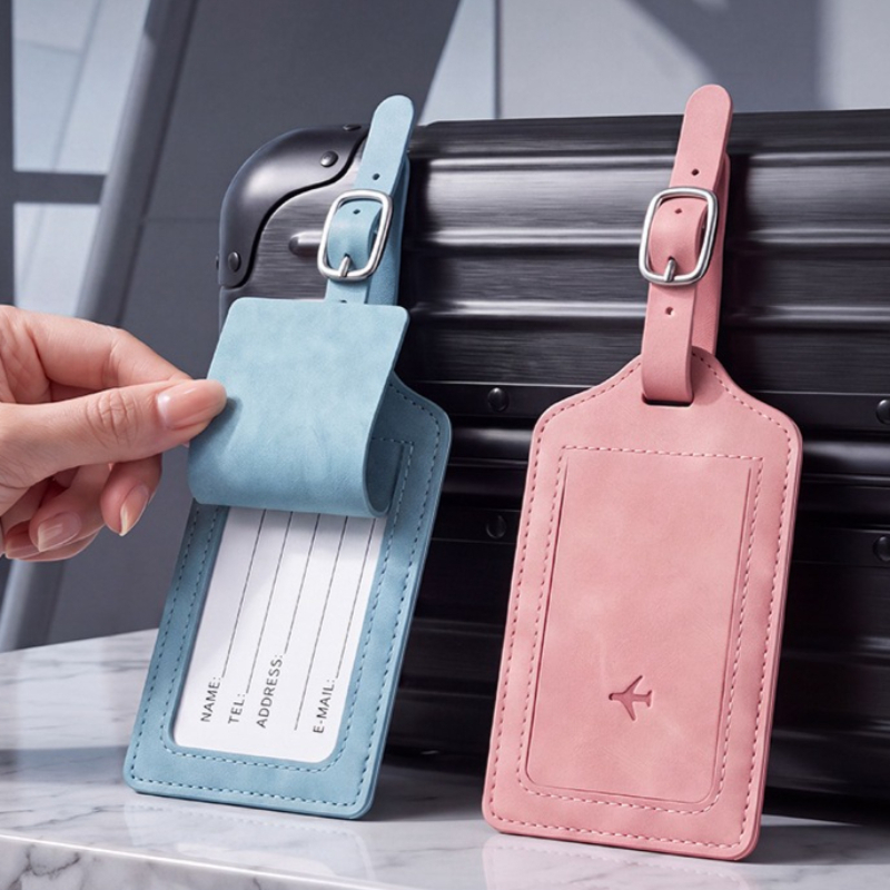 1PC PU Leather Luggage Tag Wom - Women Bags Name recension och pris