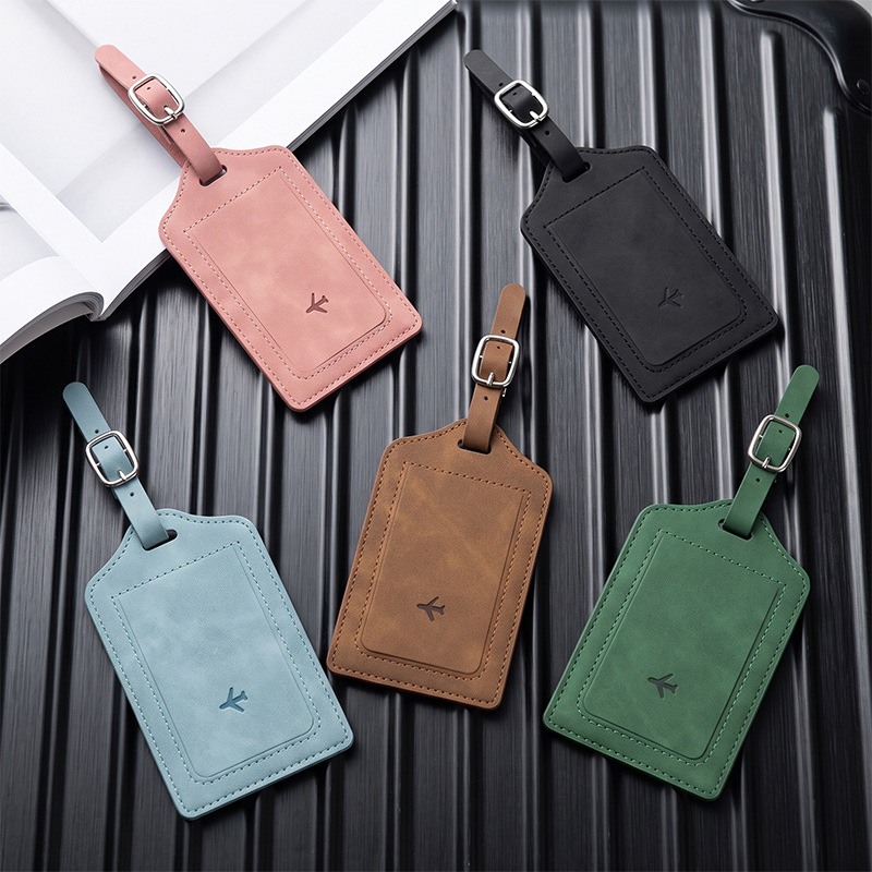 1PC PU Leather Luggage Tag Wom - Women Bags Name recension och pris
