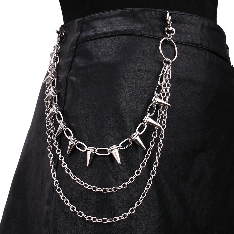 Hip Hop Punk Rock Metal Pants  - Women Bags With Wallet recension och pris