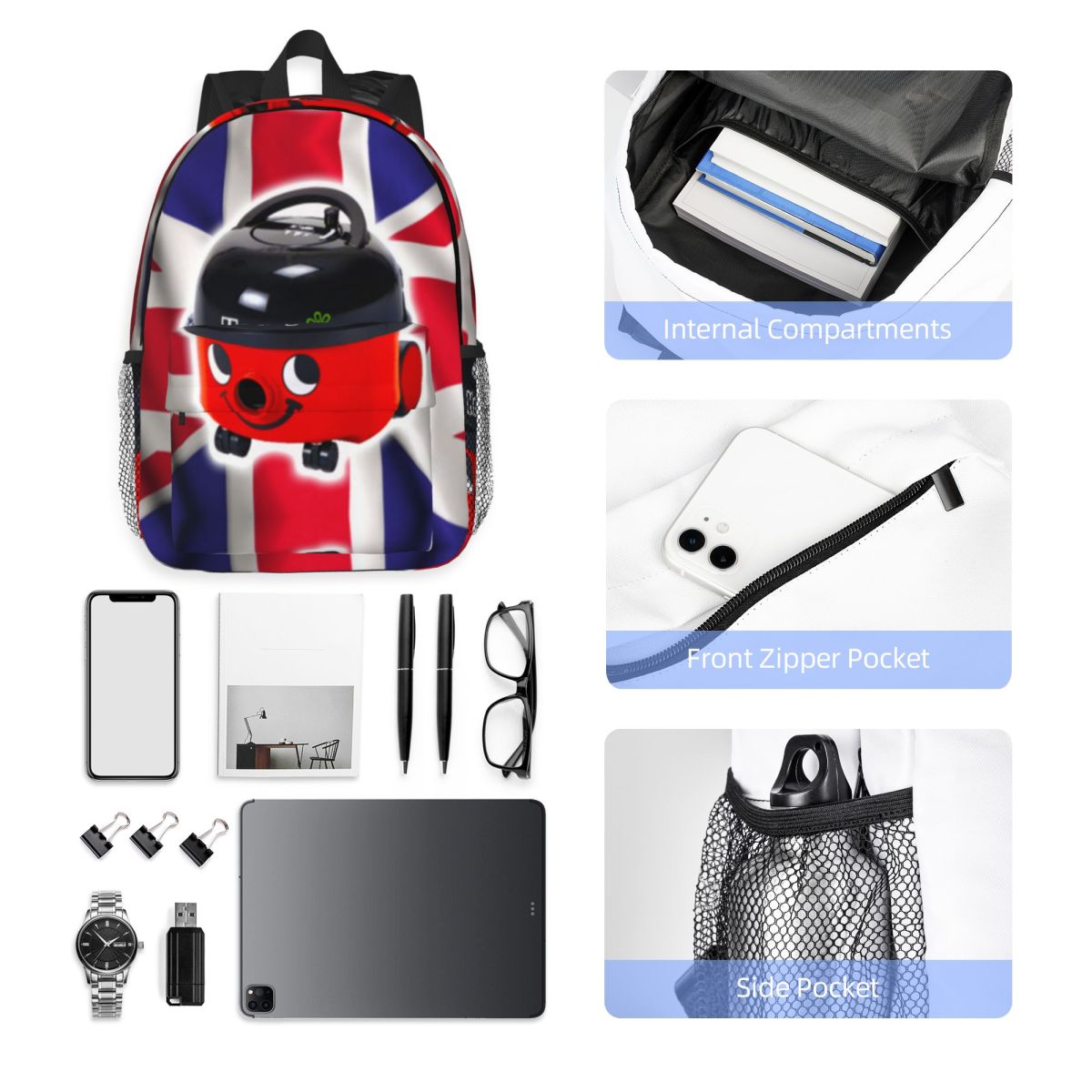 Henry Hoover With UK Flag Back - Women Bags Uk Sale recension och pris
