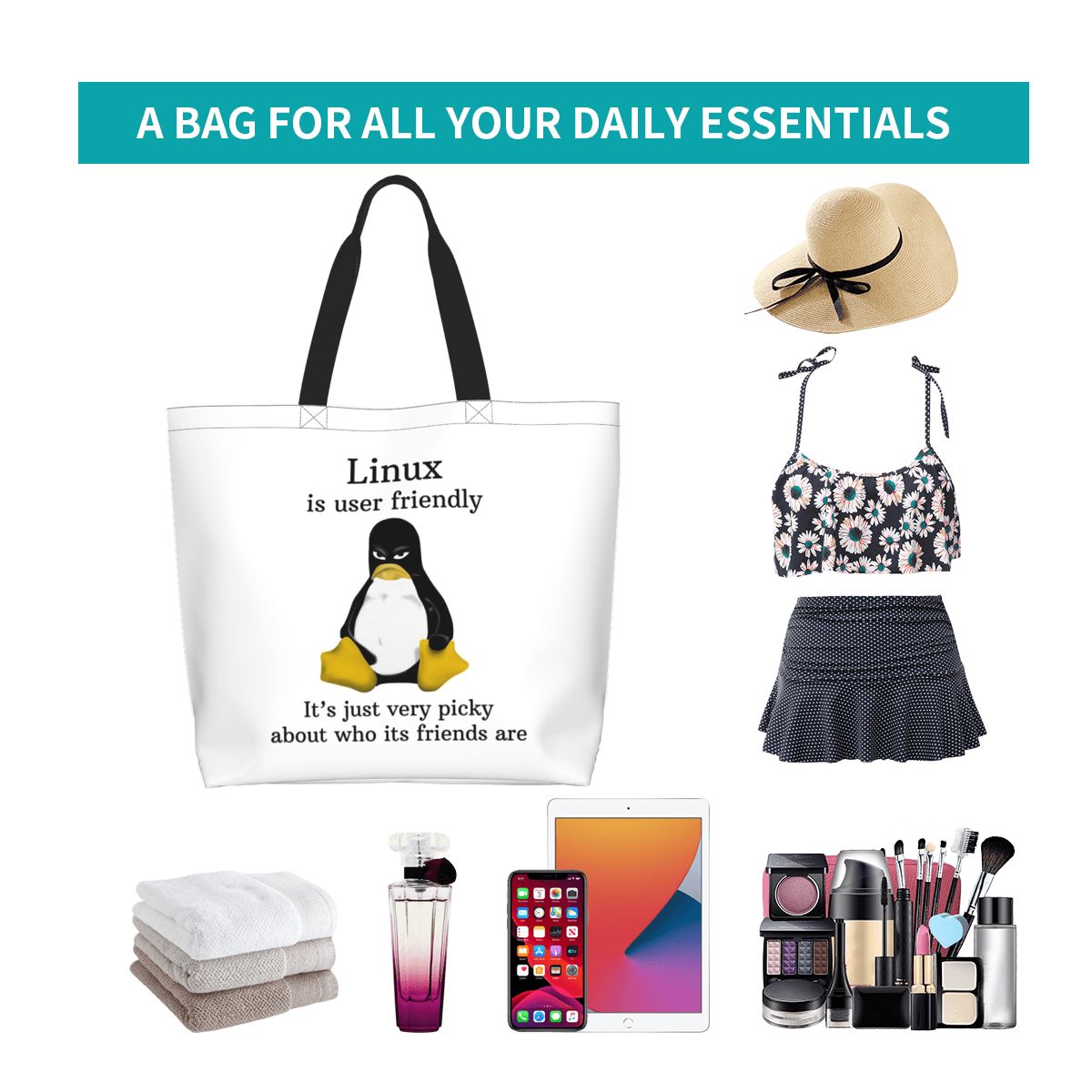 Linux Is User Friendly Its Jus - Women'S Bags Very recension och pris
