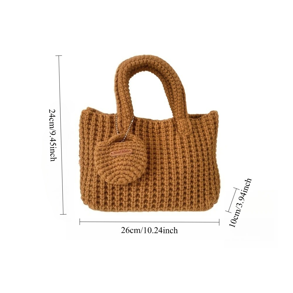 Custom Name Knitted Tote Bag W - Women Bags Name recension och pris