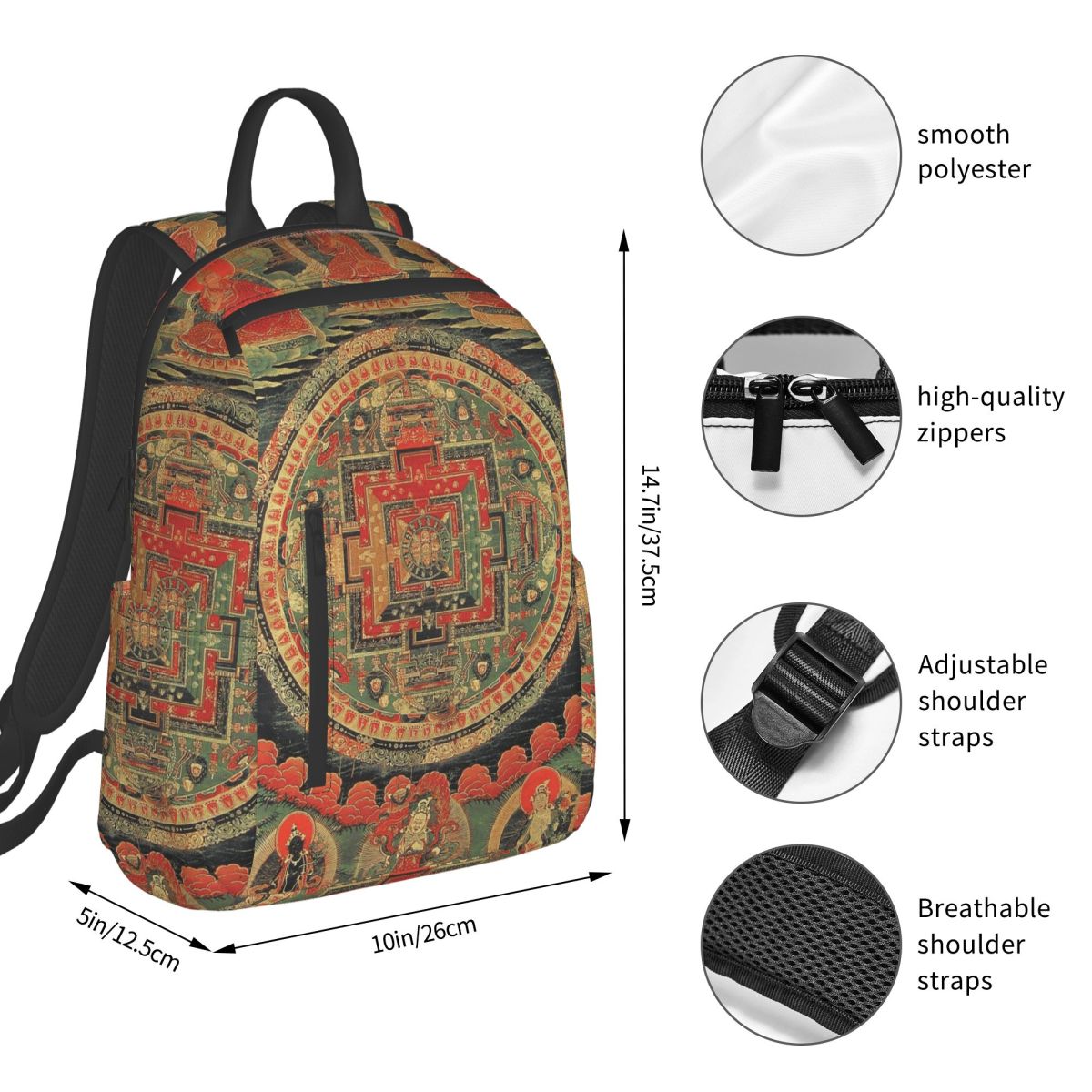 India Mandala Zen Buddha (4) B - Women Bags India recension och pris